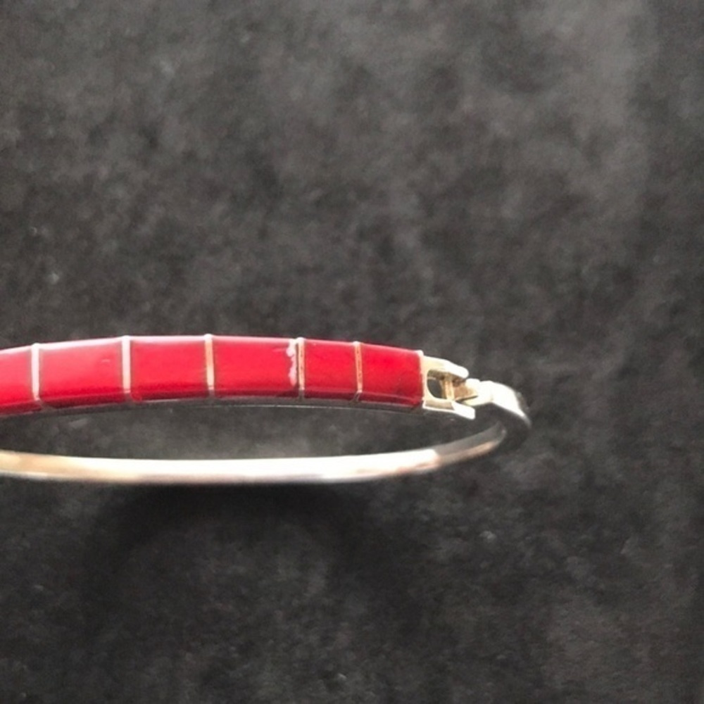 Elegant 925 silver red design bracelet